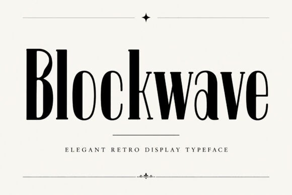 Blockwave: A Stylish Font for Memorable Digital Impressions