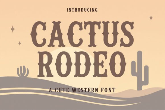 Create H1 From Cactus Rodeo: A Bold Western Display Font
