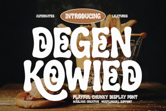 Degen Kowied: Bold, Fun, and Vibrant Display Font