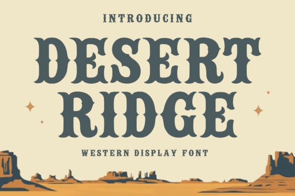 Desert Ridge: Authentic Western Flair for Your Designs