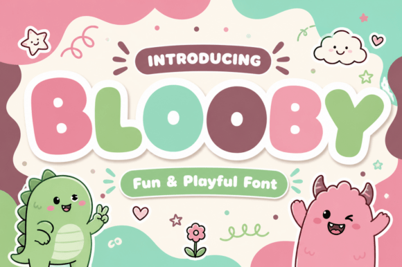 Discover Blooby: A Bold, Friendly Font for Playful Designs