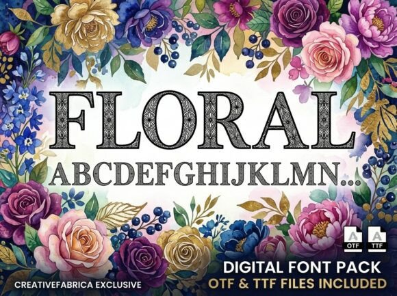 Discover the Artistic Power of the Floral Display Typeface