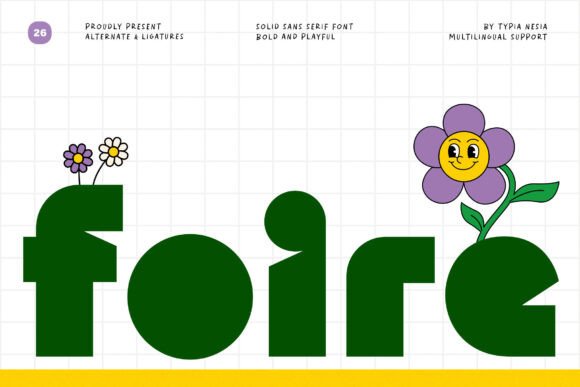 Foire: A Playful Bold Font for Modern Designs