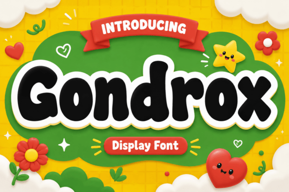 Gondrox: A Joyful and Energetic Display Typeface