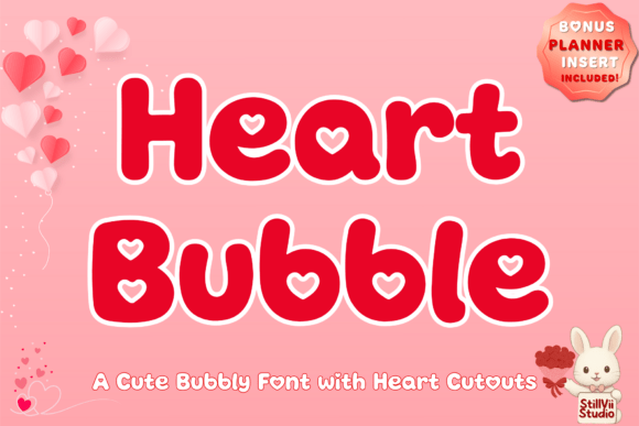 Heart Bubble: The Playful Font That Makes Designs Pop
