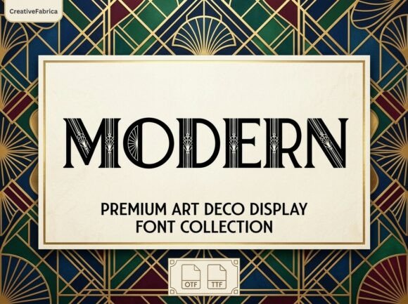 Modern: Capturing Art Deco Elegance in a Typeface