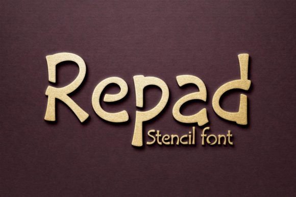 Repad Stencil: A Fun Display Font for Modern Design