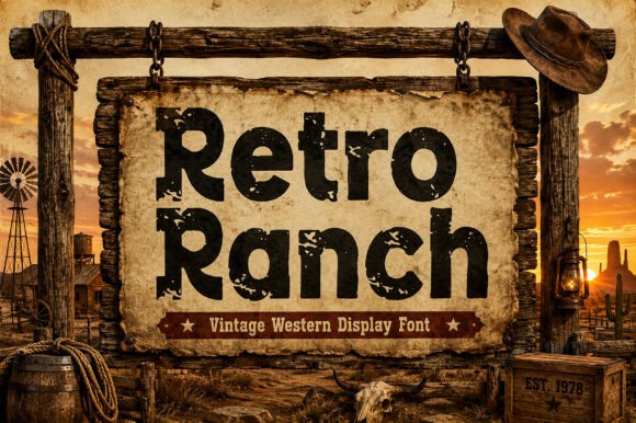 Retro Ranch: Capturing Rustic Charm in Typography