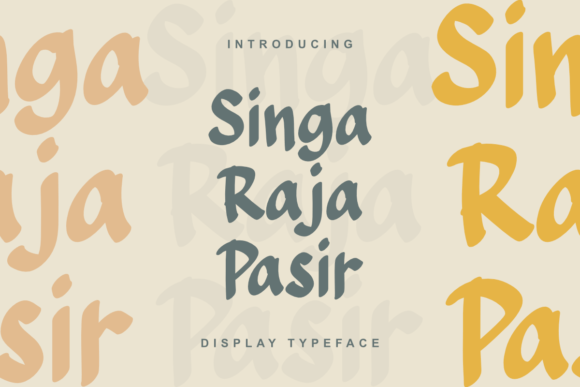 Singa Raja Pasir: A Stunning Semi-Arabian Display Typeface