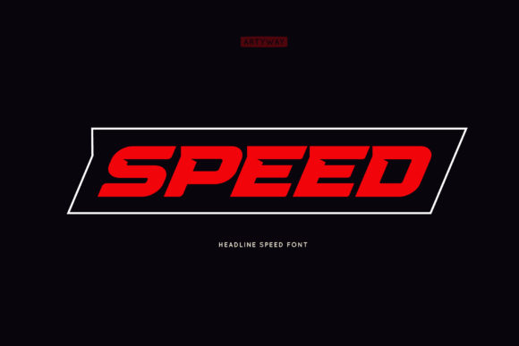 Speed: A Dynamic Display Font for Bold Visuals