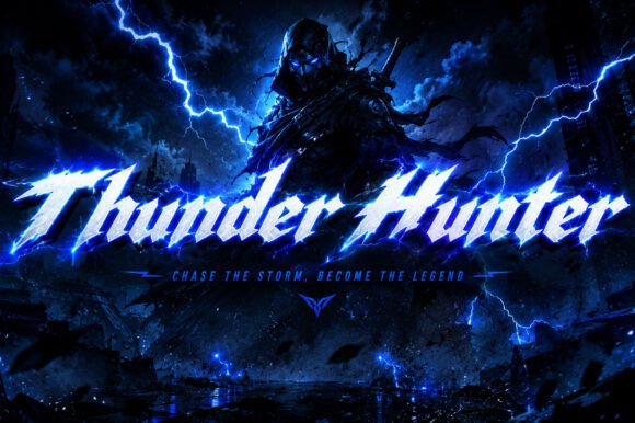 Thunder Hunter: A Bold Gothic Font for Impactful Design