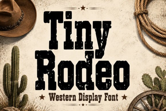 Tiny Rodeo: A Bold Western Display Typeface