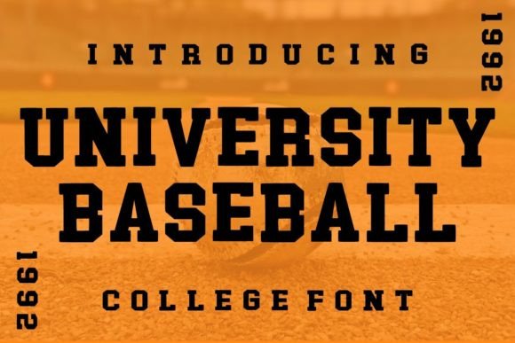 University Baseball: A Vintage Varsity Display Typeface