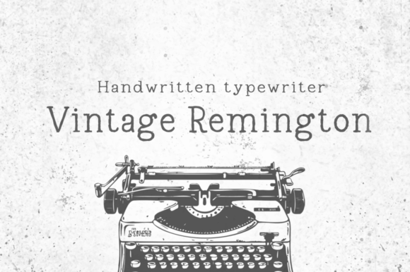 Vintage Remington: A Handwritten Typewriter Display Font