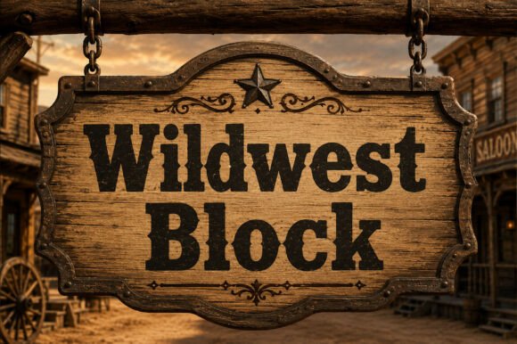 Wildwest Block: Bold Western Display Typeface